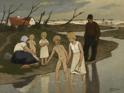 Bambini che fanno il bagno da Eugene Laermans